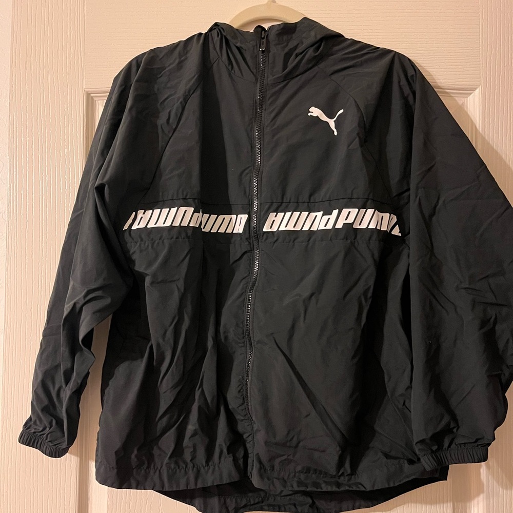 Puma Black Windbreaker